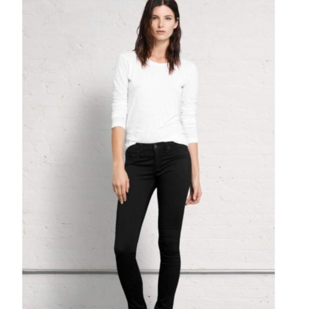 Black Plush Legging Jeans
